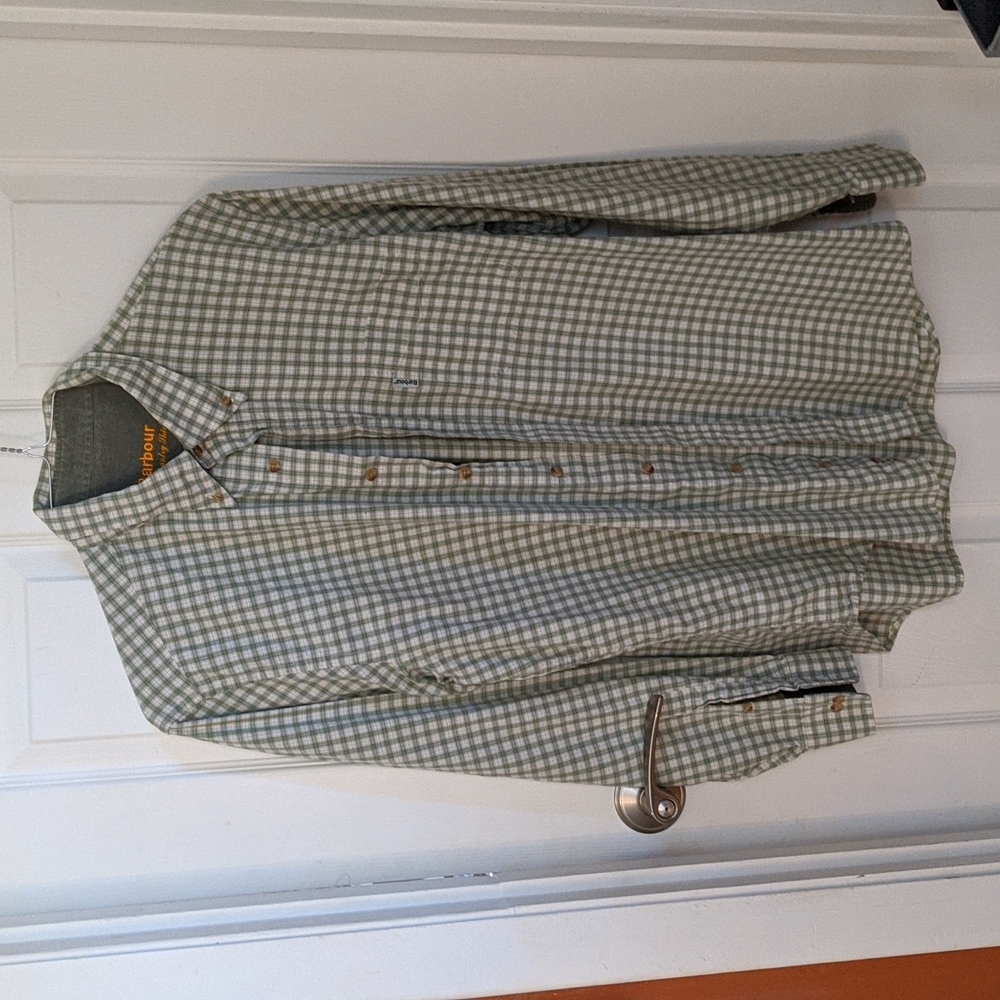 Barbour plaid men's shirt